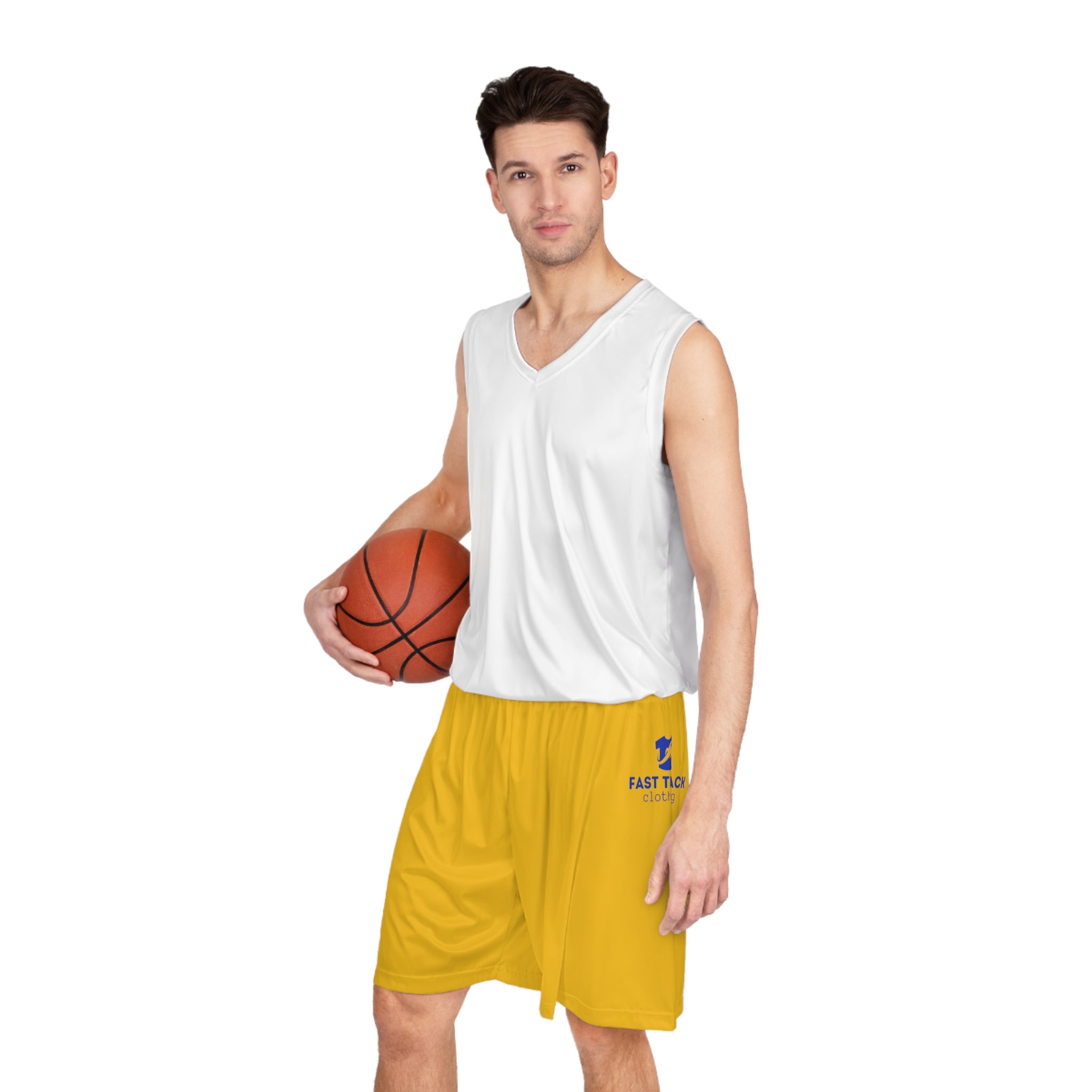 Fast Track Shorts (AOP) - Yellow