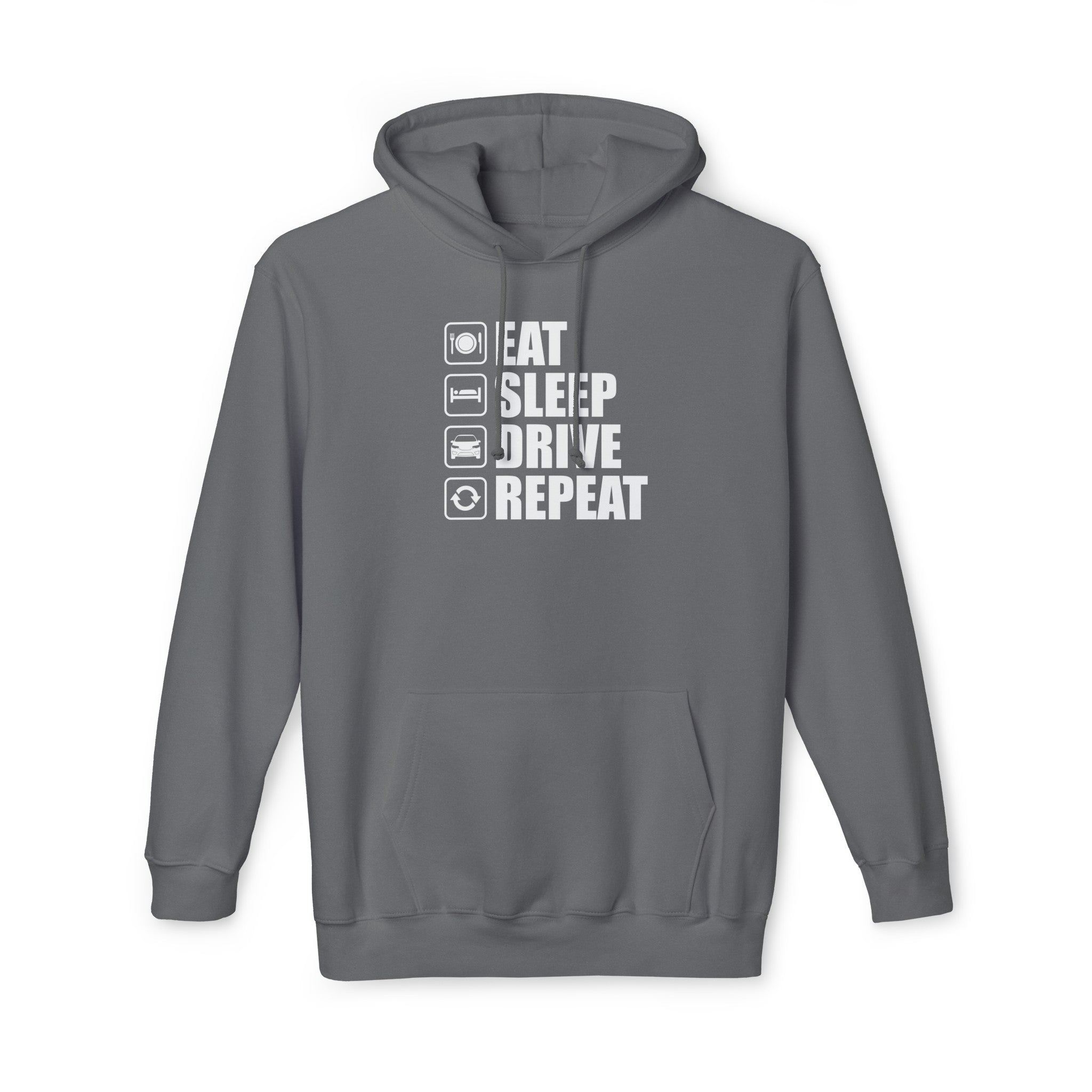 East/Sleep/Drive/Repeat Unisex Hooded Sweatshirt